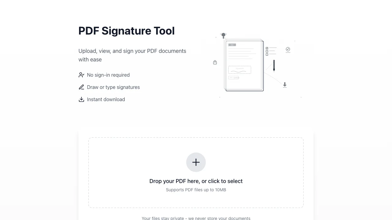 Loading preview of SignFlow - PDF Signature Tool Template